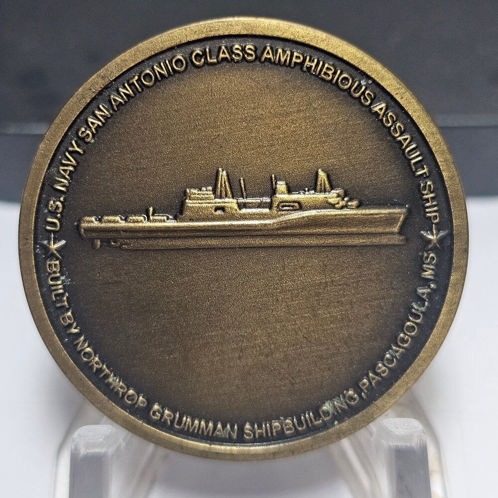 USN San Diego LPD22 Christened 12 June 2010 Northrop Grumman Challenge Coin